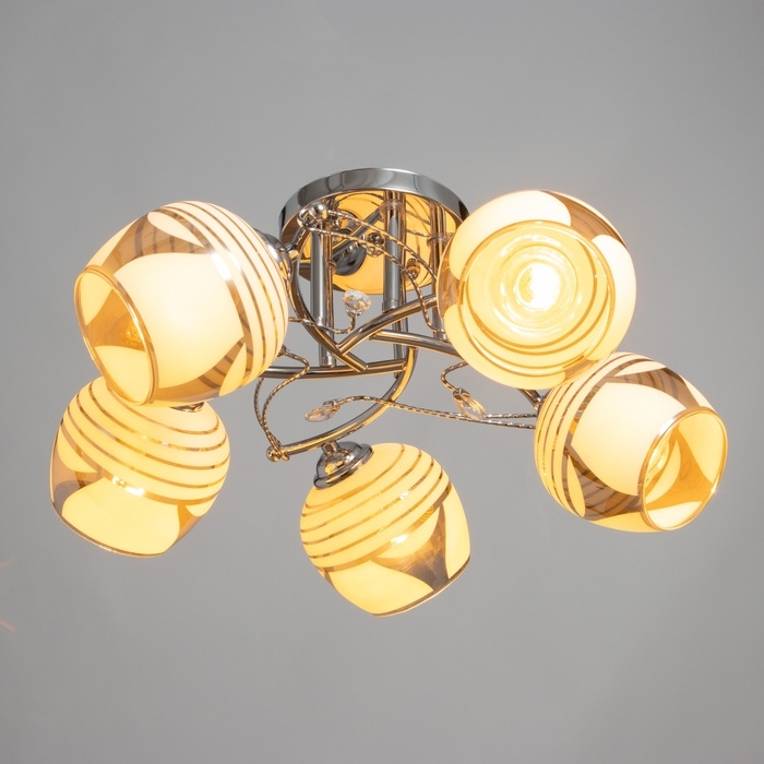 Люстра Люстра "Баффи" 5х40Вт Е27 Хром МОДЕЛЬ: 2751100