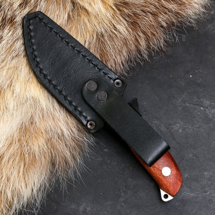 Нож кавказский Нож кавказский "Грибник" с ножнами, сталь - 65х13, рукоять - бук