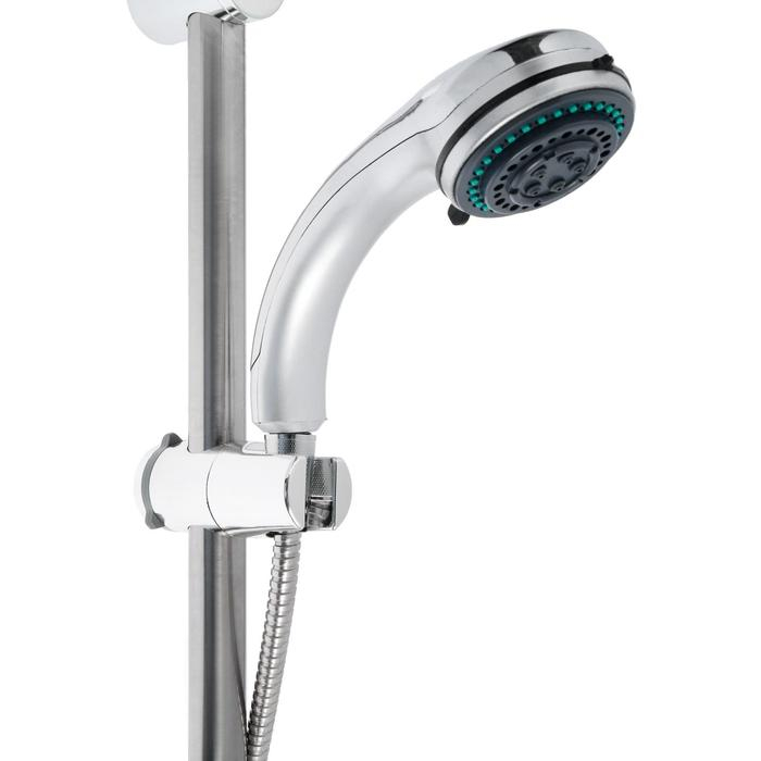 Набор для душа ZEIN ZN0103, шланг 150 см, стойка с мыльницей, лейка 3 режима, сатин Набор для душа ZEIN ZN0103, шланг 150 см, стойка с мыльницей, лейка 3 режима, сатин
