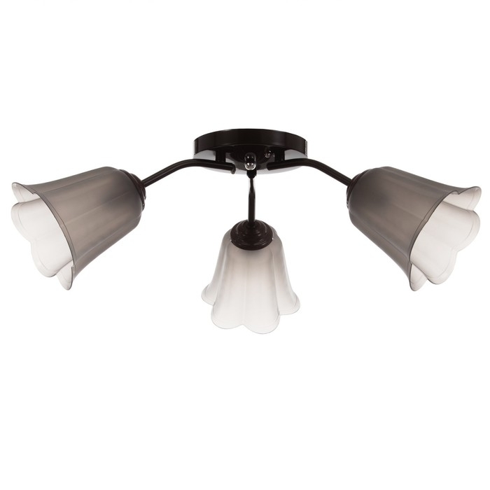 Люстра Люстра "Онлайн" (цветок) 3х15Вт Е27 МОДЕЛЬ: BR 00219 венге/черный