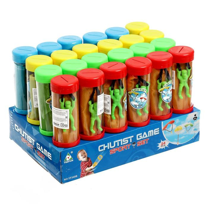 Фигурка солдатика «Парашютист», с запуском, МИКС Фигурка солдатика «Парашютист», с запуском, МИКС