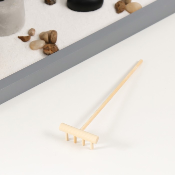 Сад камней Дзен  Сад камней Дзен "Будда в саду - медитация у дерева" песок+аромапалочки+свеча 32,3х13х23,5 см