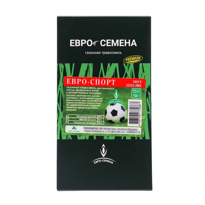 Семена Газонная травосмесь  Семена Газонная травосмесь "Евро-Спорт", 100 гр