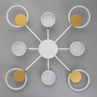 Люстра с ПДУ 2301/8WT LED 160Вт 3000-6000К белый 93х93х8 см BayerLux