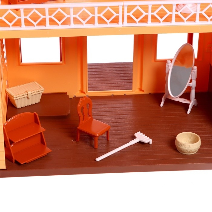 Дом-дача для зверей, с мебелью и аксессуарами Дом-дача для зверей, с мебелью и аксессуарами