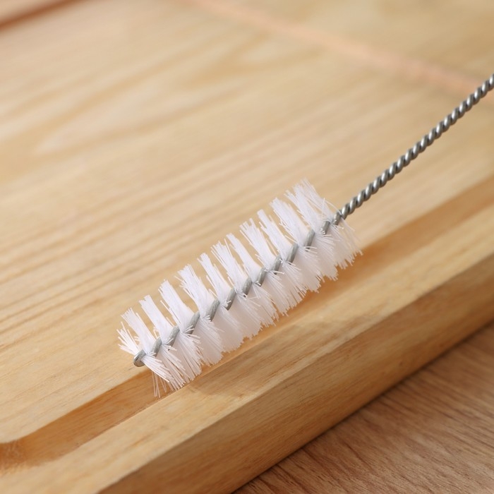 Набор ёршиков для посуды Доляна, 2 шт: 14,5×2,5 см, 17×0,5 см, цвет белый Набор ёршиков для посуды Доляна, 2 шт: 14,5×2,5 см, 17×0,5 см, цвет белый