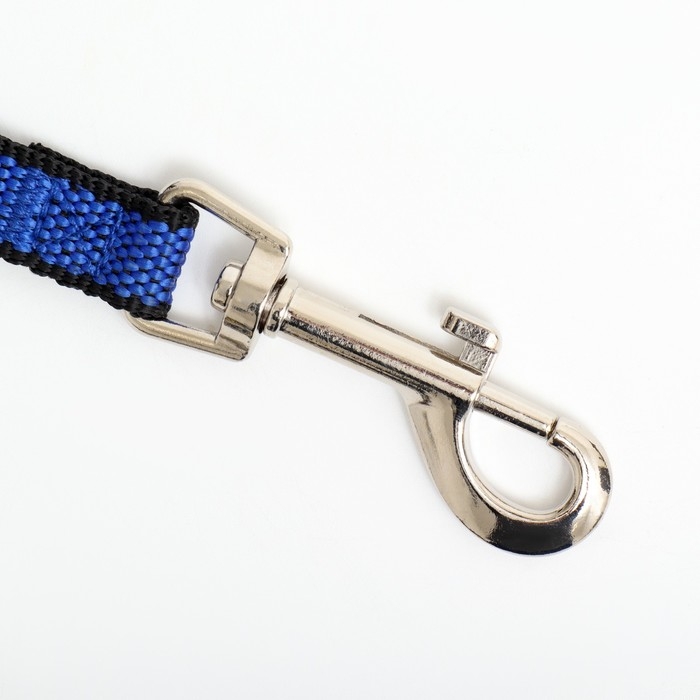 Поводок 5 м х 1,5 см, сине-чёрный Поводок 5 м х 1,5 см, сине-чёрный