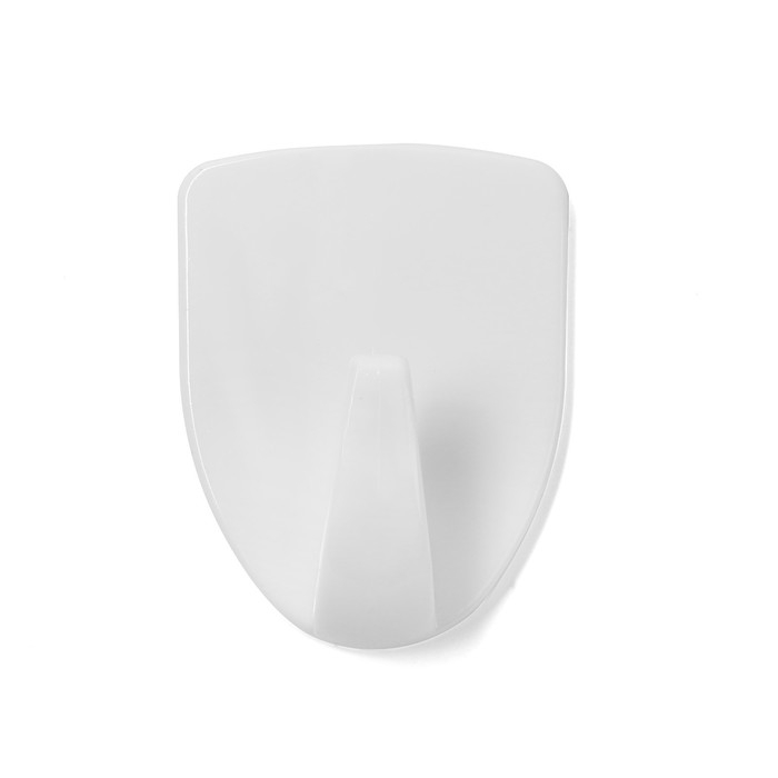 Держатель самоклеящийся ТУНДРА krep, 45х45 мм, цвет белый, 3 шт. МИКС