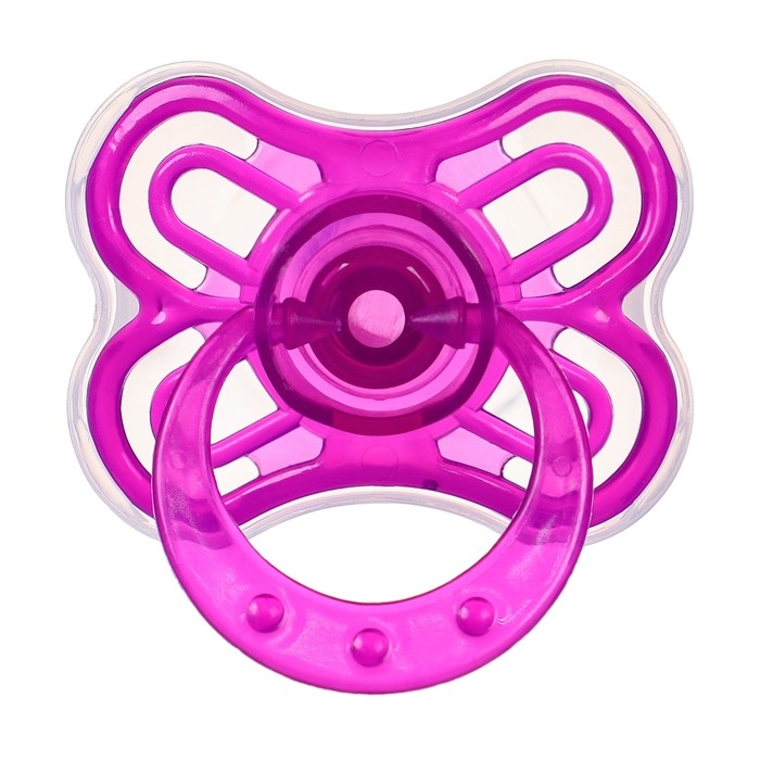 Соска - пустышка силиконовая классическая, от 6 мес., с колпачком + держатель «Мишка», цвет фиолетовый Соска - пустышка силиконовая классическая, от 6 мес., с колпачком + держатель «Мишка», цвет фиолетовый