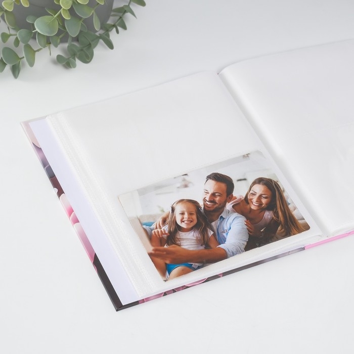 Фотоальбом на 80 фото 10х15 см Фотоальбом на 80 фото 10х15 см "Бабочка в цветах 3D" в коробке МИКС 5,3х19х23 см