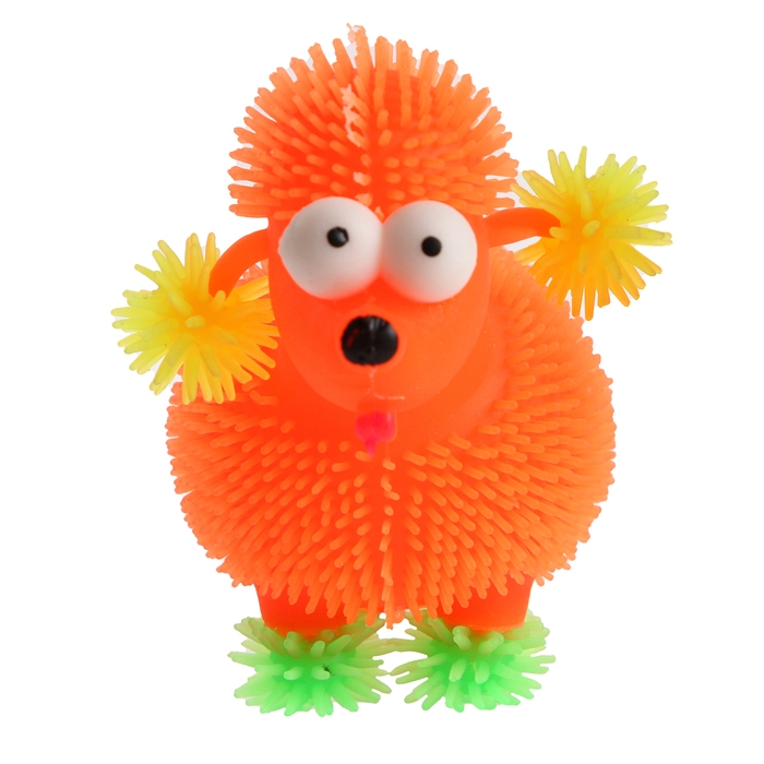 Мяч детский резиновый ёжка световой «Пудель», цвета МИКС , в шоубоксе Мяч детский резиновый ёжка световой «Пудель», цвета МИКС , в шоубоксе