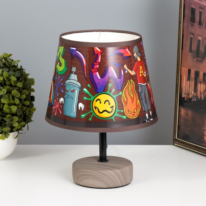 Настольная лампа Настольная лампа "Граффити" Е14 15Вт 20х20х27 см RISALUX