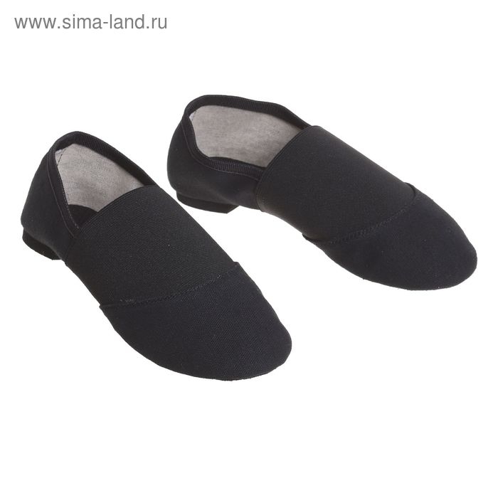 Джазовки тканевые, с резинкой, длина по стельке 22 см, цвет чёрный Джазовки тканевые, с резинкой, длина по стельке 22 см, цвет чёрный