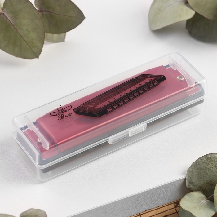 Губная гармошка Bee DF10A Red, 10 отверстий, 20 язычков Губная гармошка Bee DF10A Red, 10 отверстий, 20 язычков