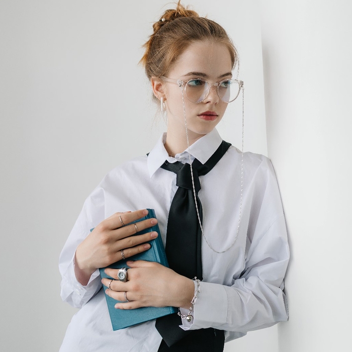 Цепочка для очков «Эстетика» №24, цвет серебро, 70 см Цепочка для очков «Эстетика» №24, цвет серебро, 70 см