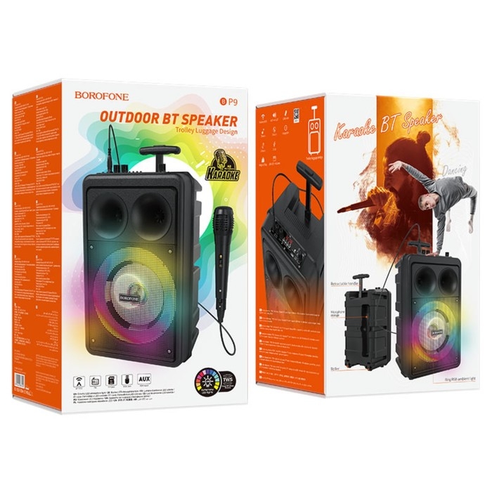Портативная колонка Borofone модель BP9,10 Вт,2200 мАч,BT5.0,ТWS,TF card,USB, AUX, FM-радио, Портативная колонка Borofone модель BP9,10 Вт,2200 мАч,BT5.0,ТWS,TF card,USB, AUX, FM-радио,