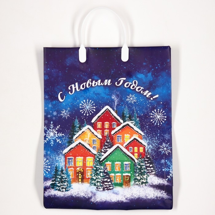 Новый год. Пакет  Новый год. Пакет "Лапландия", мягкий пластик, 30х40 см.