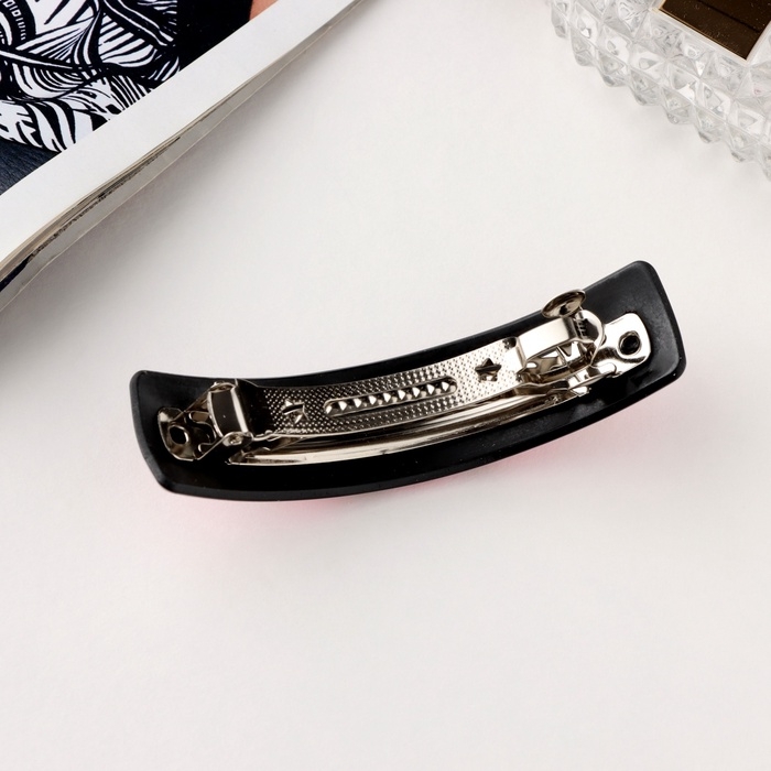 Заколка-автомат для волос Заколка-автомат для волос "Сильва" клетка блеск, 9 см, микс