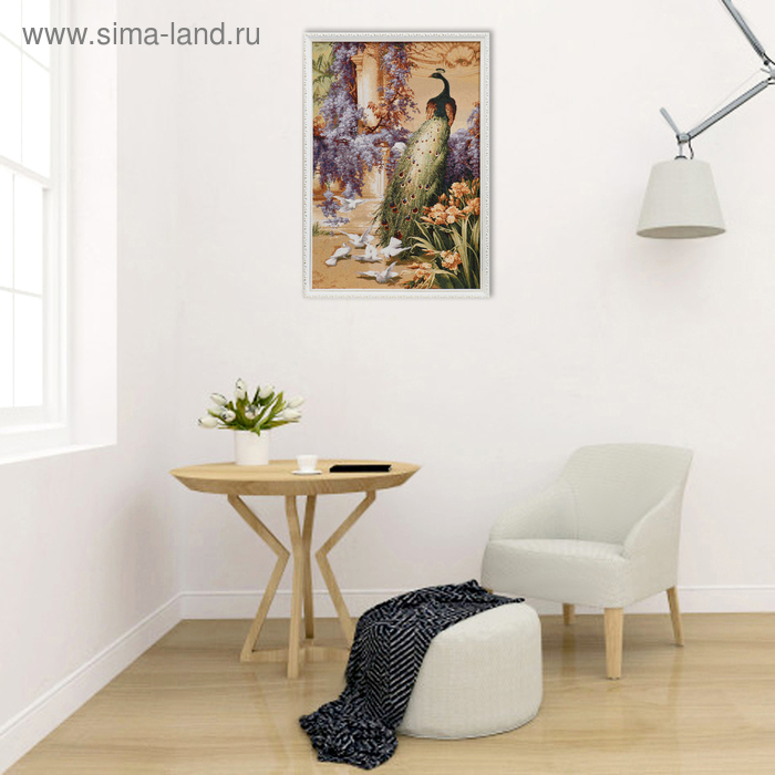 Гобеленовая картина Гобеленовая картина "Королевский павлин" 52*77 см