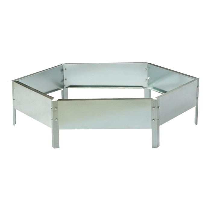 Клумба оцинкованная, d = 80 см, h = 15 см, Greengo Клумба оцинкованная, d = 80 см, h = 15 см, Greengo