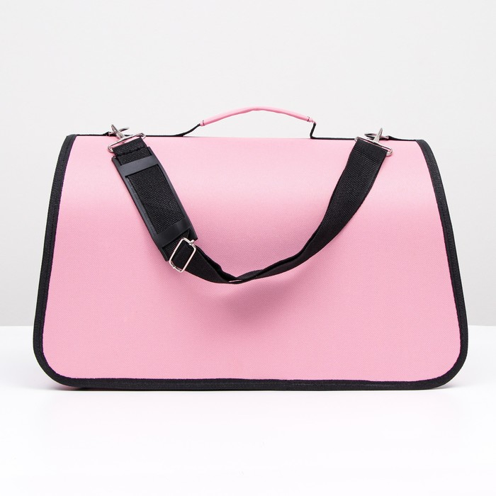 Сумка - переноска для животных  Сумка - переноска для животных "Воздушный поцелуй", розовая, размер M,45 х 21 х 27см