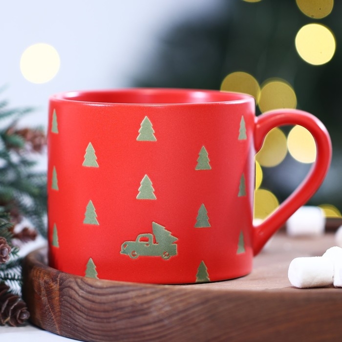 Новый год! Кружка керамическая «Новогодняя сказка», 320 мл, цвет красный