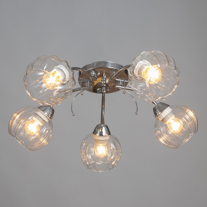 Люстра Люстра "Челси" 5х40Вт Е27 Хром 54х54х20см