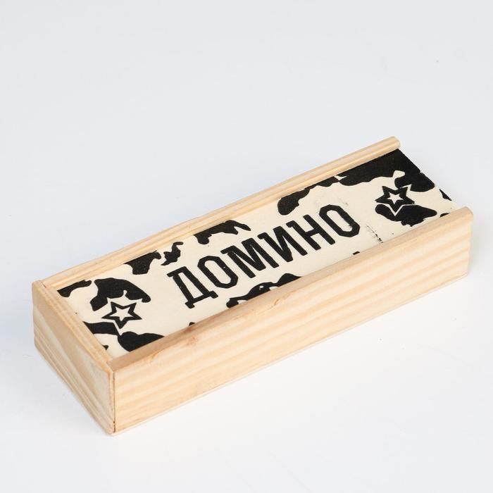 Домино Домино "Армейское", 28 шт, 15 х 5 х 3 см, костяшка 4 х 2 см