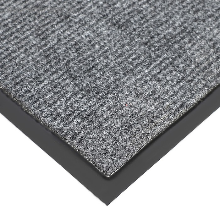 Коврик придверный влаговпитывающий, ребристый, «Комфорт», 90×120 см, цвет серый