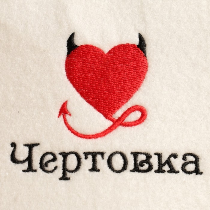 Шапка для бани  Шапка для бани "Чертовка" экофетр