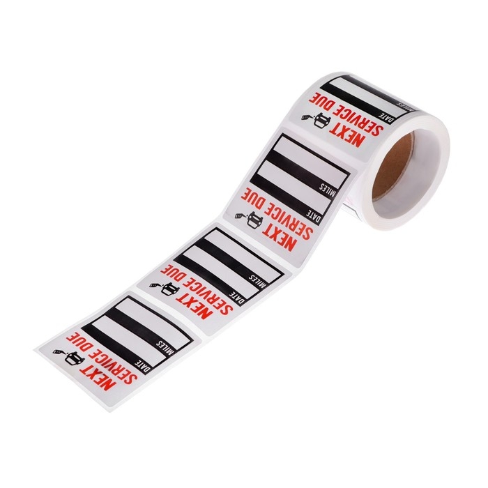 Наклейка для планового сервисного интервала, рулон 150 шт Наклейка для планового сервисного интервала, рулон 150 шт