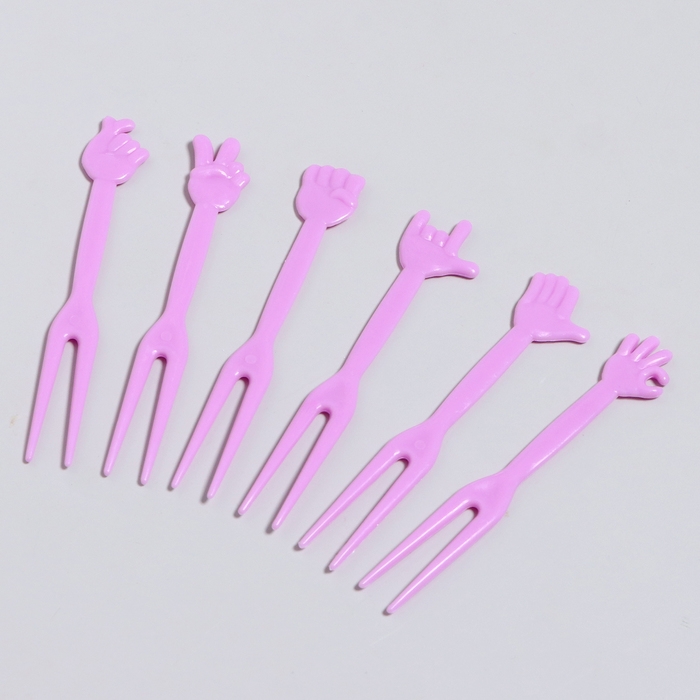 Шпажки «Рука», набор 50 шт., цвет МИКС Шпажки «Рука», набор 50 шт., цвет МИКС