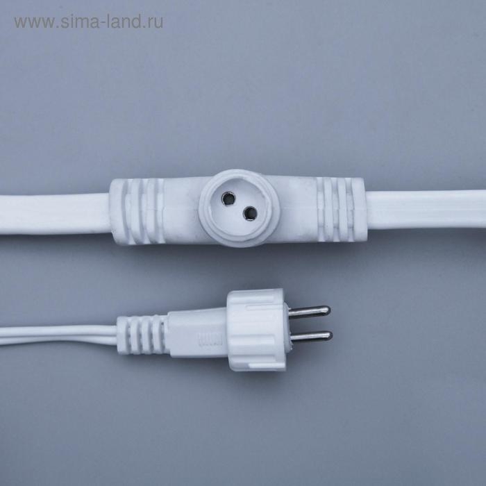Гирлянда «Занавес» 2 × 6 м, IP44, УМС, белая нить, 1440 LED, свечение тёплое белое, 220 В