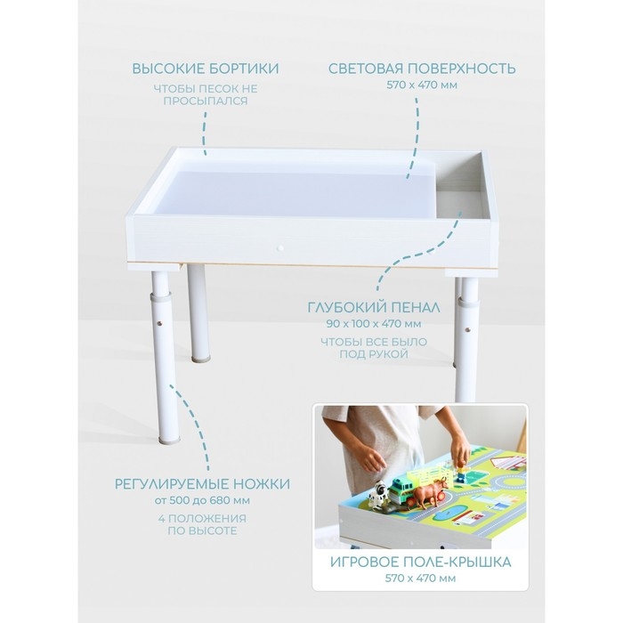 Стол для рисования песком «Брависсимо», крышка «Карта» Стол для рисования песком «Брависсимо», крышка «Карта»