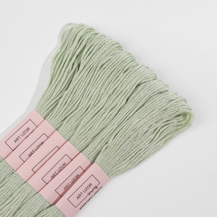 Набор ниток мулине №3064, 8 ± 1 м, 6 шт, цвет зеленовато-серый