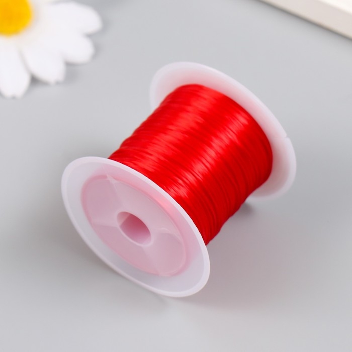 Резинка для бисероплетения на бобине намотка 10 м МИКС 4,2х4,7х4,7 см Резинка для бисероплетения на бобине намотка 10 м МИКС 4,2х4,7х4,7 см