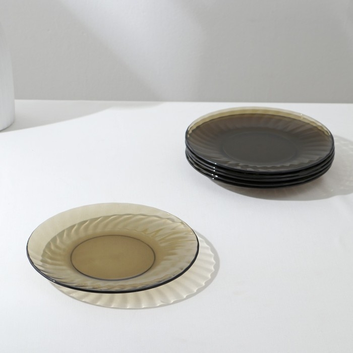 Набор столовый Elica, 44 предмета, стеклянный, дымка Набор столовый Elica, 44 предмета, стеклянный, дымка