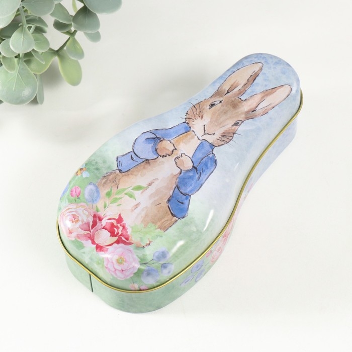 Шкатулка металл Шкатулка металл "Заяц стесняшка" 14,5х7х5 см