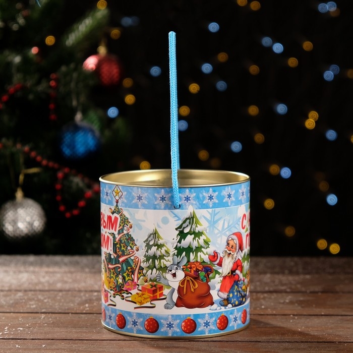 Новый год. Подарочная коробка, тубус «Весёлые зверята» 120 х 120 мм (100 мм внутр. высота). Новый год. Подарочная коробка, тубус «Весёлые зверята» 120 х 120 мм (100 мм внутр. высота).