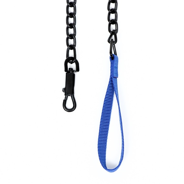 Поводок металлический, 120 см х 4 мм, черный Поводок металлический, 120 см х 4 мм, черный