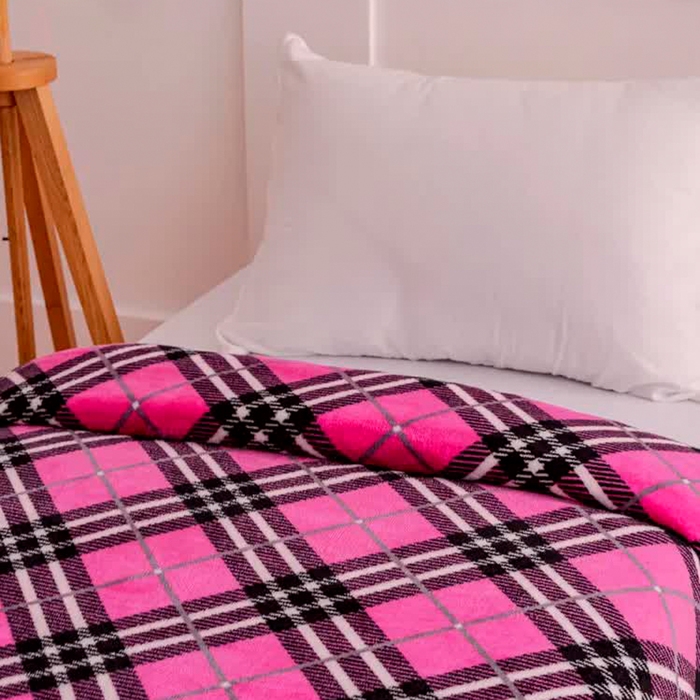 Плед Павлина FREEDom Клетка BlackPink 150х200см, аэрософт 190г/м, пэ100% Плед Павлина FREEDom Клетка BlackPink 150х200см, аэрософт 190г/м, пэ100%