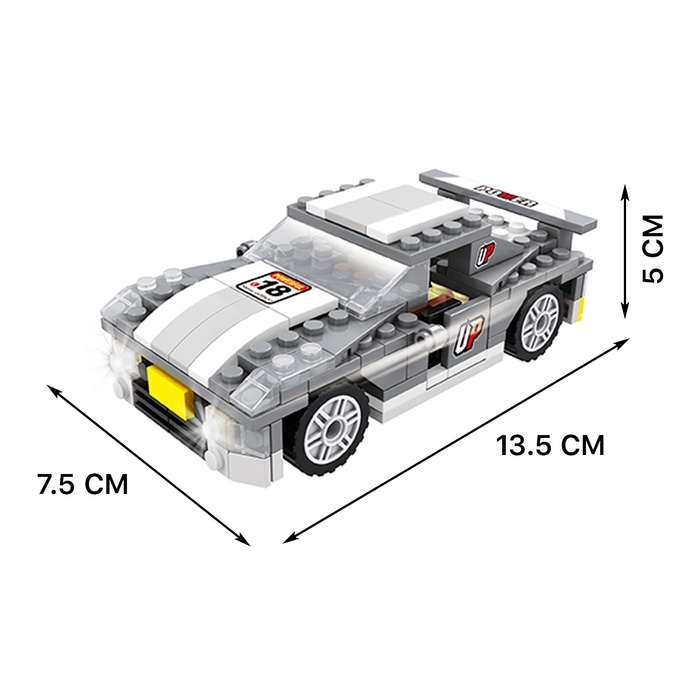 Конструктор &laquo;Гонка&raquo;, 3 варианта сборки, 178 деталей