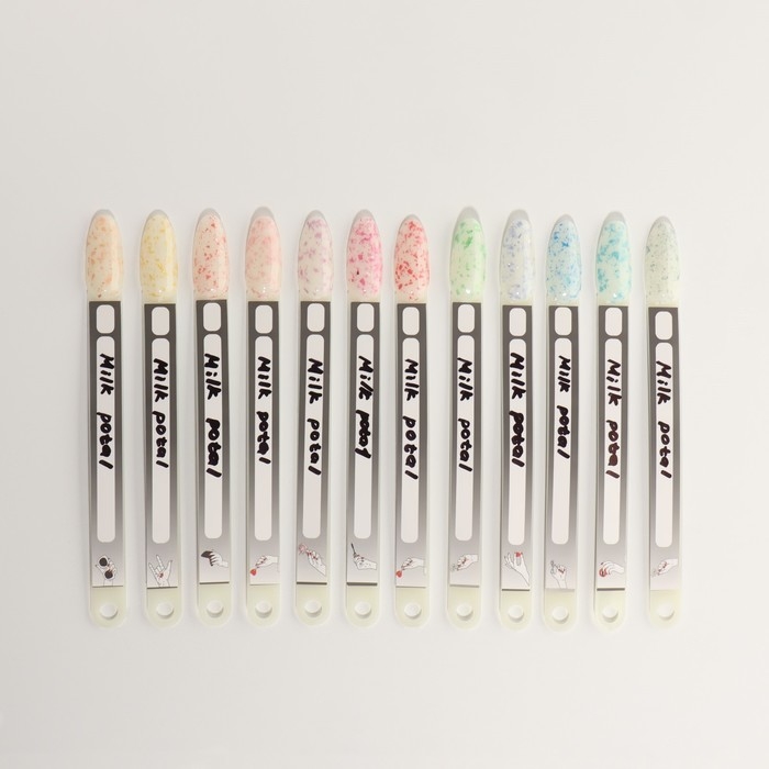 Гель лак для ногтей, «MILK POTAL», 3-х фазный, 8мл, LED/UV, цвет белый/шампань (03)