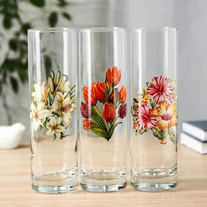 Ваза FLORA  Ваза FLORA "Цветочная поляна"  7,5х26,5см МИКС