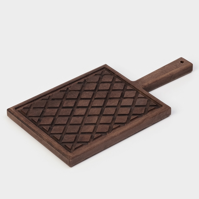 Доска разделочная для подачи Wild Kitchen, 42×22×2.5 см, граб темный Доска разделочная для подачи Wild Kitchen, 42×22×2.5 см, граб темный