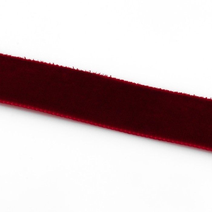 Лента бархатная, 15 мм, 18 ± 1 м, цвет бордовый №43 Лента бархатная, 15 мм, 18 ± 1 м, цвет бордовый №43