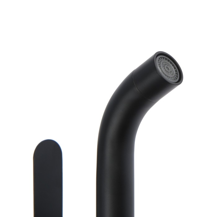 Смеситель для раковины ZEIN Z87, однорычажный, короткий излив, нержавеющая сталь, черный Смеситель для раковины ZEIN Z87, однорычажный, короткий излив, нержавеющая сталь, черный