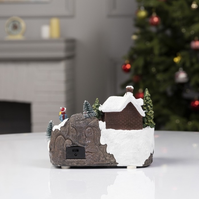 Светодиодная фигура «Новогодний город» 18 × 14 × 11 см, полистоун, батарейки ААх3 (не в комплекте), USB, свечение мульти Светодиодная фигура «Новогодний город» 18 × 14 × 11 см, полистоун, батарейки ААх3 (не в комплекте), USB, свечение мульти