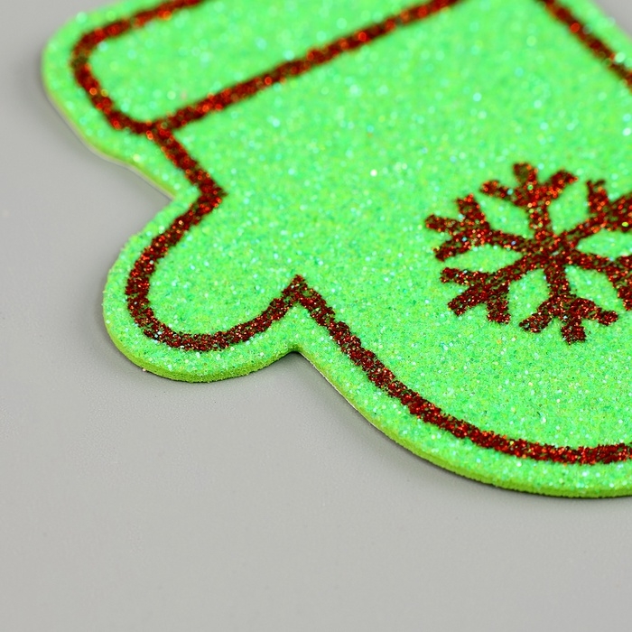 Набор наклеек из EVA  Набор наклеек из EVA "Варежки", 6 шт, цвет МИКС