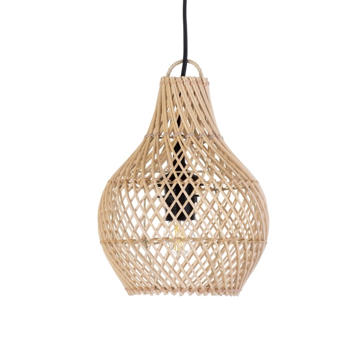 Светильник потолочный из ротанга Светильник потолочный из ротанга "Йоги" 1х120Вт, Е27, 20х20х25 см
